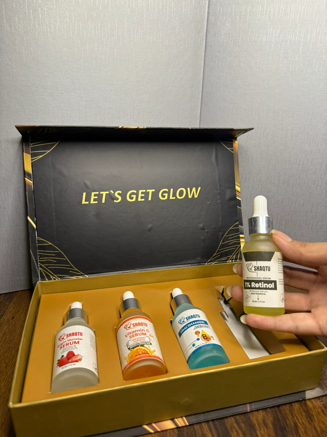 SHAQTU Premium Serums Kit β Brightening, Hydrating & Anti-Aging Solution