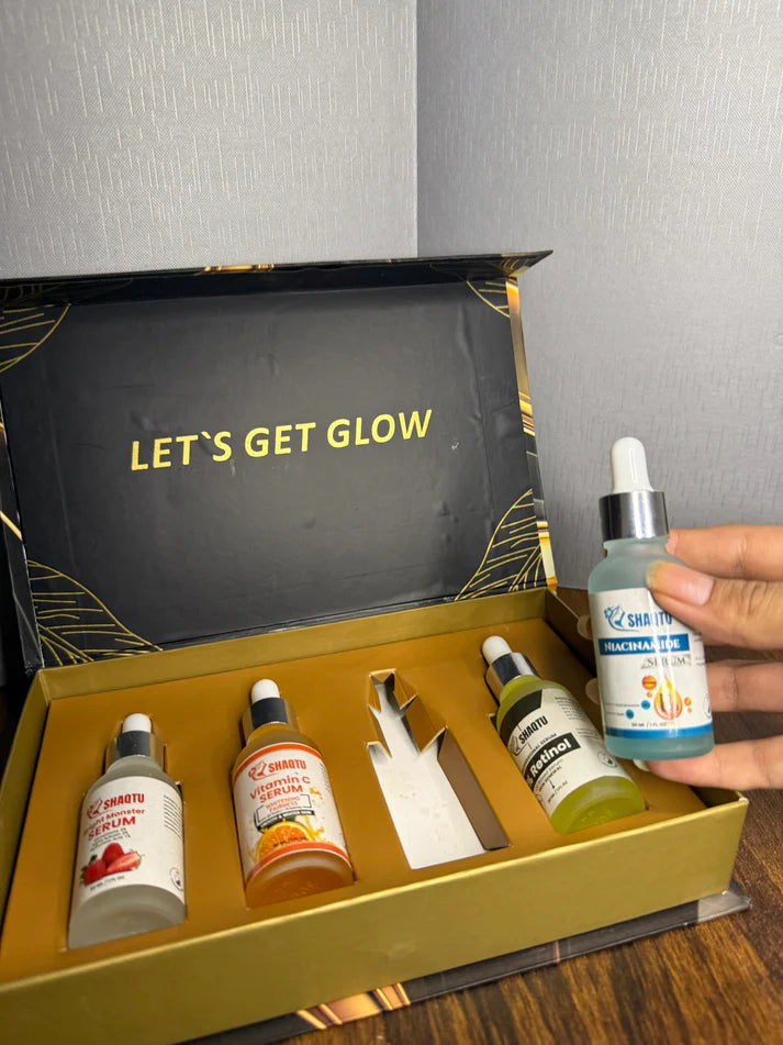 SHAQTU Premium Serums Kit β Brightening, Hydrating & Anti-Aging Solution