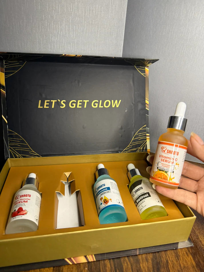 SHAQTU Premium Serums Kit β Brightening, Hydrating & Anti-Aging Solution