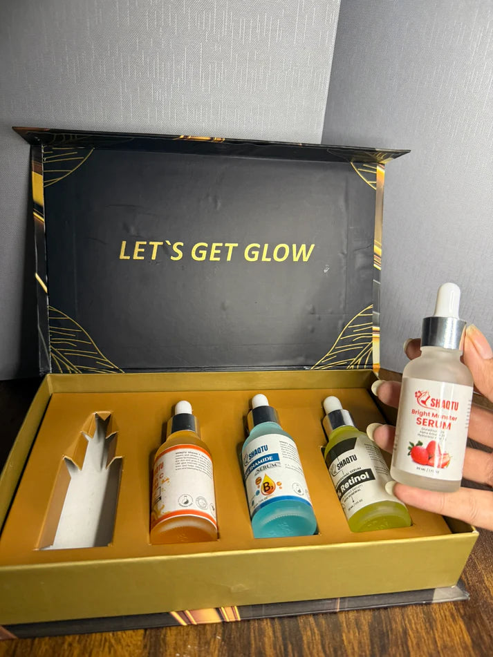 SHAQTU Premium Serums Kit β Brightening, Hydrating & Anti-Aging Solution